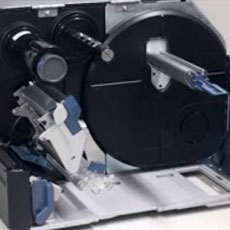 佐藤條碼打印機CL4NX標(biāo)簽安裝（折疊紙 切刀模式）視頻